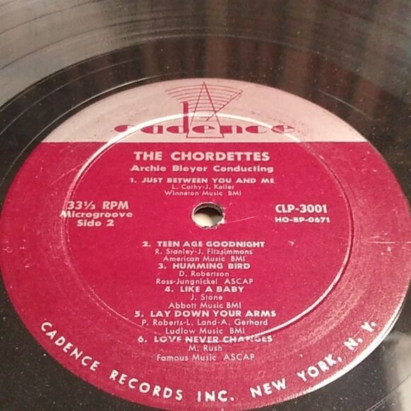 The Chordettes Vinyl Record - Blue Cover - Picture 7 of 7